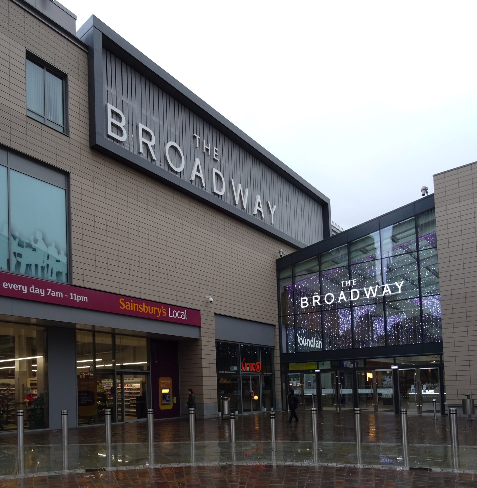 The Broadway shopping centre entrance, Bradford city centre