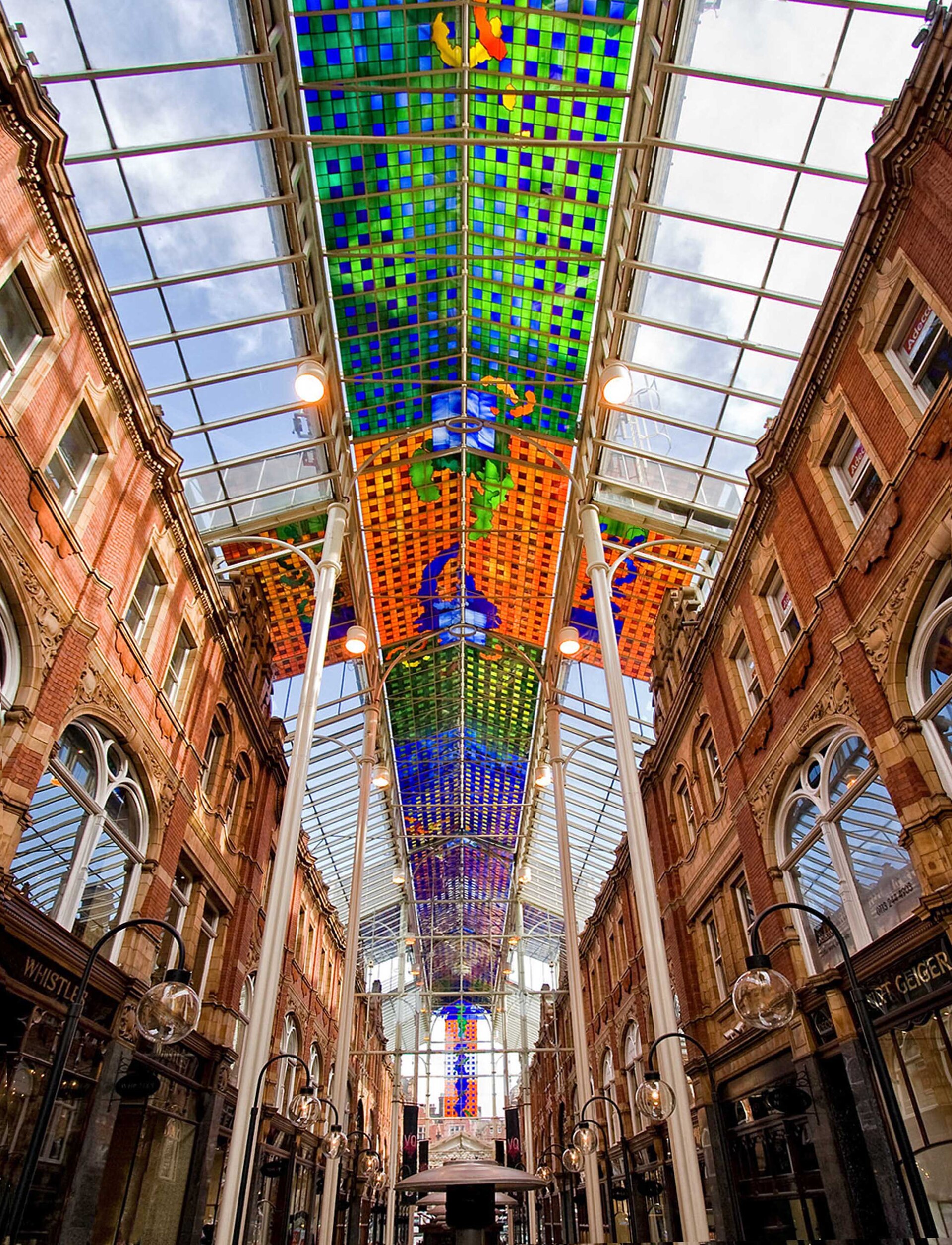 Victoria Quarter stained-glass arcade, Leeds